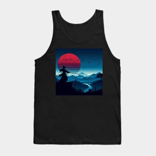 Samurai Silhouette #6 Tank Top